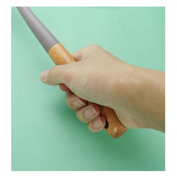Silicone Kitchen Three-piece Set Heat Resistant Shovel Non-stick Spoon Wooden Handle