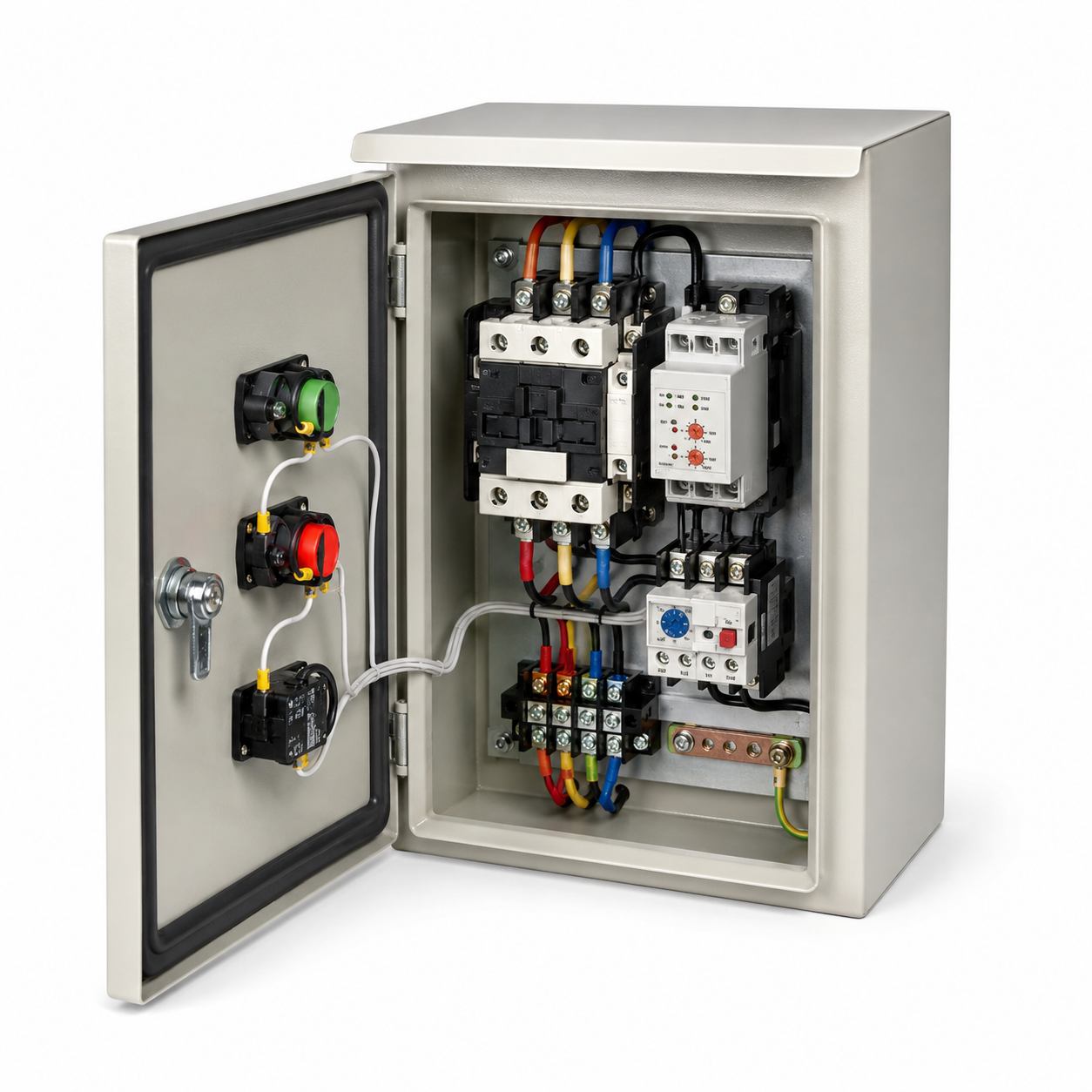Integrated DOL Control Motor Starter Box With Phase Loss Protection Inner Circuit