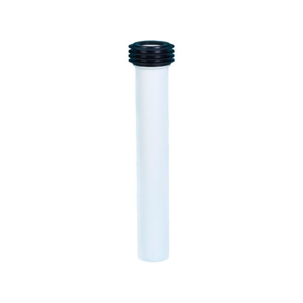 PP 300mm Toilet Pan Connector With Rubber Seal Ring For Concealed Water Tank Inlet Pipe