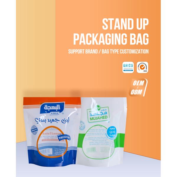 Устойчивые к влаге пластиковые упаковочные пакеты с окном для закусок Сушеные орехи