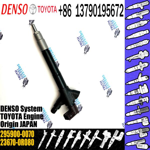 Injecteur de carburant commun de rail de vente directe d'usine de GAMEN 23670-0R080 295900-0070 pour Toyota 2AD