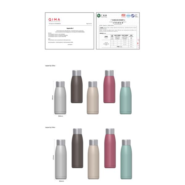 500Ml 304 Stainless Steel Ultraviolet Sterilizing Water Bottle