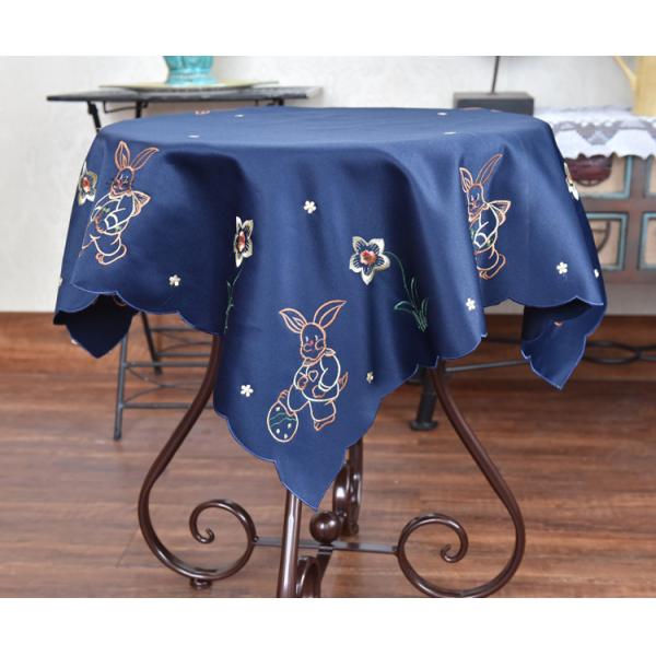 Unique Square Decorative Table Cloths Chemical Fiber Multiple Colors Embroidered