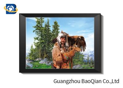 5D Effect 30 x 40 CM 40 x 40 CM Lenticular Photography With Black PVC Frame 12 MM