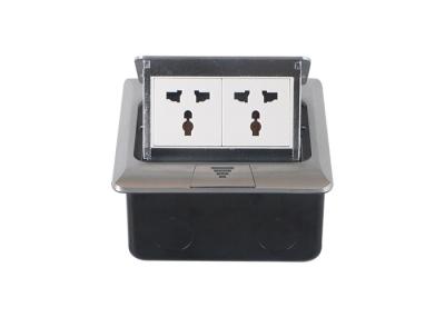 Aluminium Built - in Pop Up Floor Receptacle With Double Positions India Type Socket