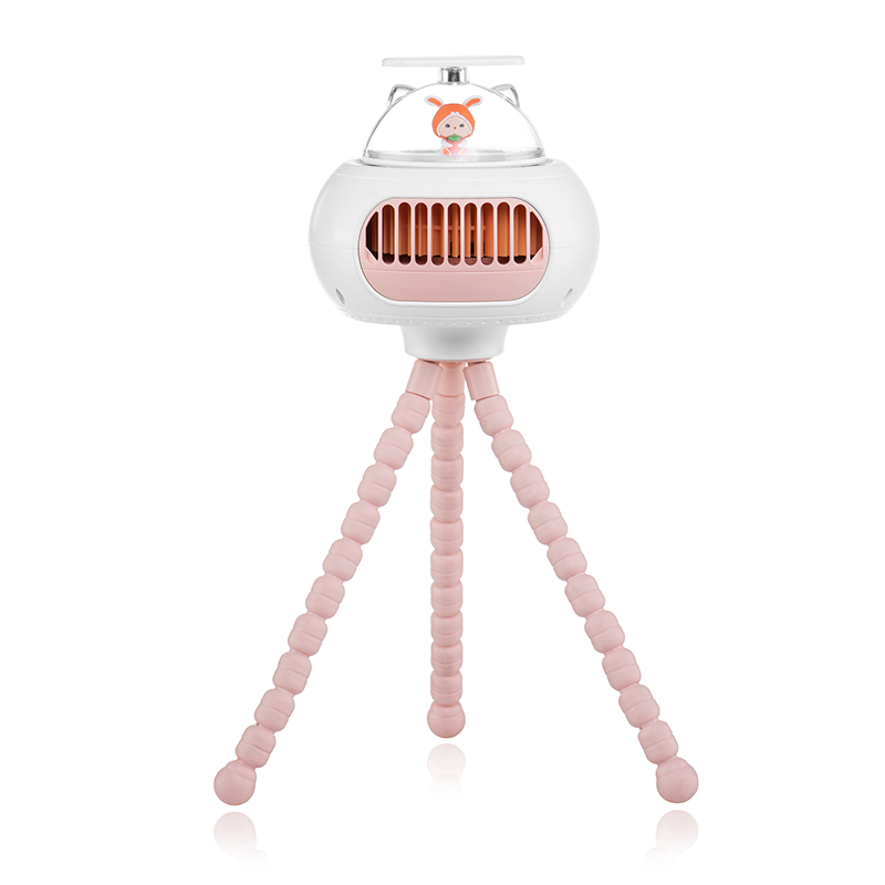 Custom Clip Octopus Fan Electric USB Mini Rechargeable Lithium Battery Safety Leaf Portable Stroller Fan for Baby