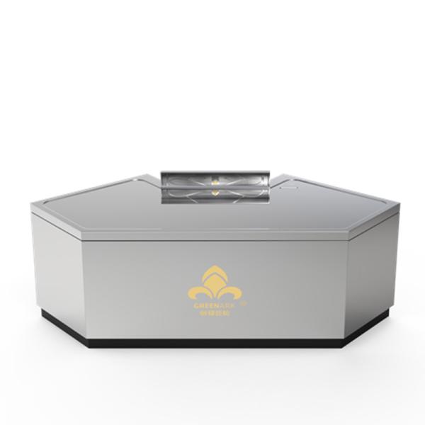 Table de gril teppanyaki en forme d'arc personnalisable avec évacuation de fumée