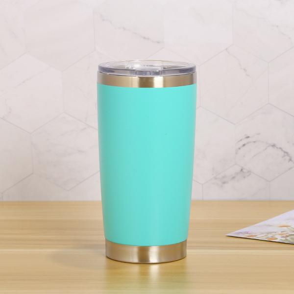 20oz Travel Tumbler Cup Double Wall Vacuum Isolated Stainless Steel Coffee Cup с крышкой