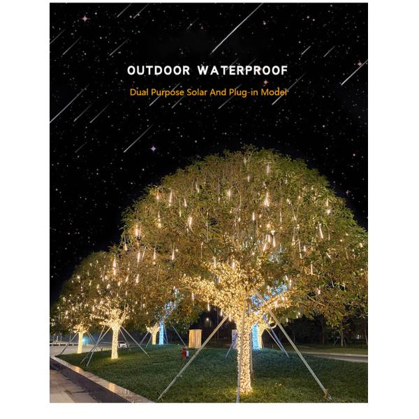 Lamp Luminous Efficiency 90lm/w Waterproof LED Meteor Shower Light for Christmas Tree
