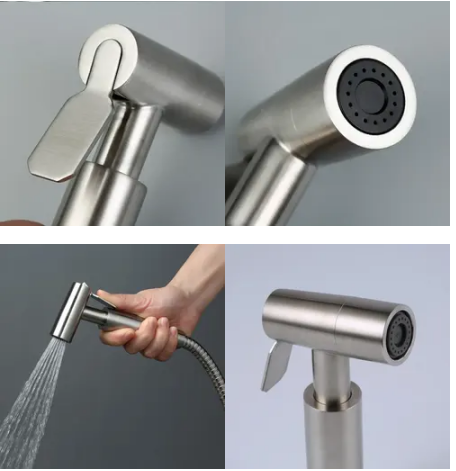 Нержавеющая сталь ручной туалетный бидет распылитель с ручной душевой краном распылитель пистолета