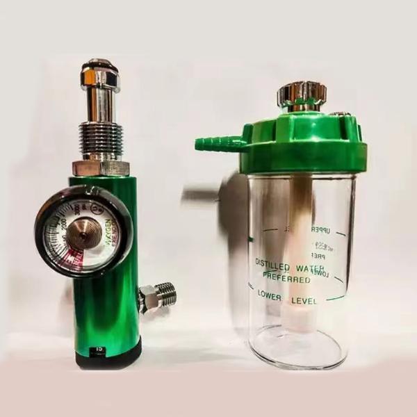Precision Mechanics Oxygen Flow Meter Connector with Regulator WEOF05