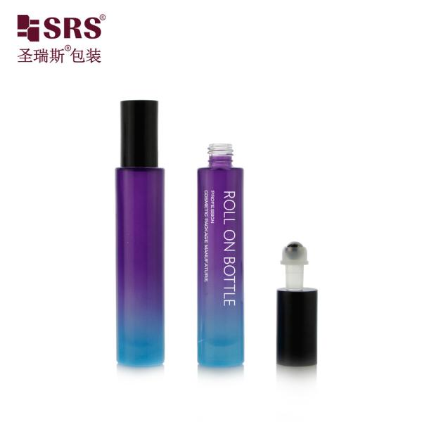 GB1-15ml Essential Oil Roll On Container Gradient Purple Blue Colored Customized