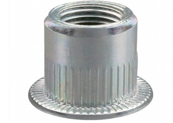M6 M8 M10 Stainless Steel 70 80 ANSI AISI 304  Small Flat Head Serrated Rivet Nuts