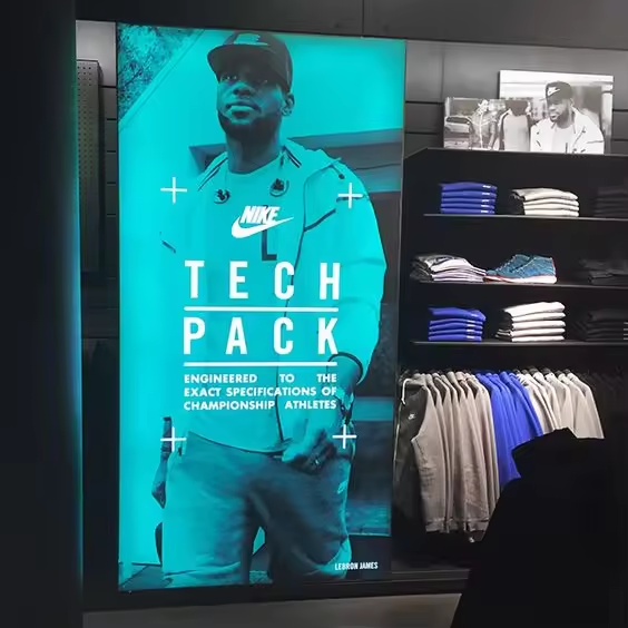 Ultra delgado de publicidad LED Light Box Sign Snap de publicidad de la caja de luz de tejido