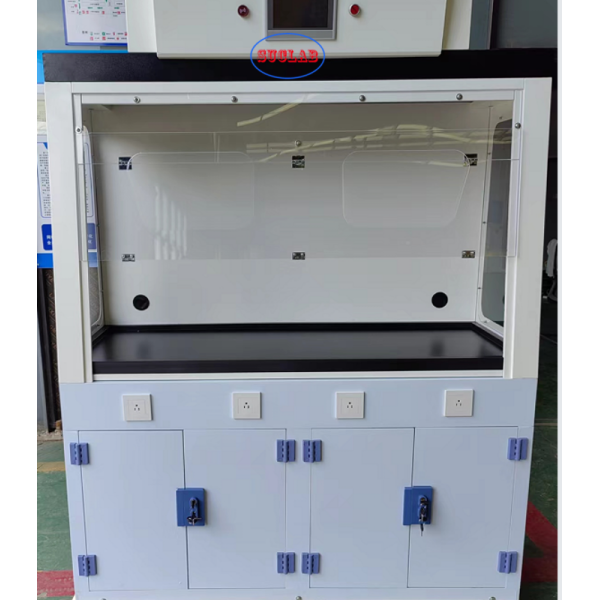 Pp Anti Corrosion Blower Ductless Fume Cupboard Vertical Sliding Sash Opening Laboratory Chemical Fume Hood For Enhanced Air