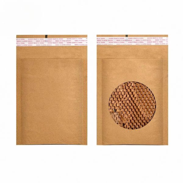 Square Honeycomb Paper Bag 29cm X 38cm Brown Paper Mailers For Textbooks