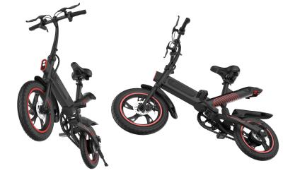 12 Inch Smart Folding Electric Bike Range 60 Kilometers Elegant And Compact