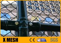 Le vinyle a enduit des biens de 1,8 M Chain Link Fencing ouvrant la couleur noire Diamond Wire de 50mm