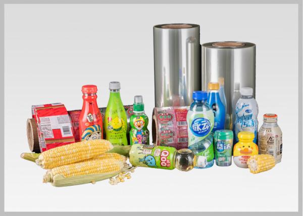 Transparent Polylactide Label Biodegradable Compostable Film Full Body Sleeve Printable