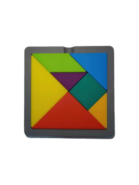 ODM Learning Toy Silicone Shape Puzzle For 3-8 Year Old Baby With Size Is 15*15*3 cm And Weight Is 230 Gram