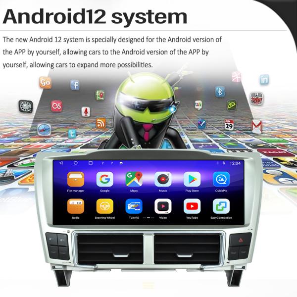 12.3 дюймовый Android Head Unit Для Lexus RX330 2002-2007 Мультимедийный проигрыватель Авто стерео GPS навигация беспроводная Carplay