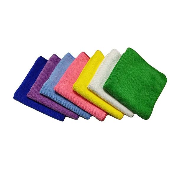 Custom Logo Microfiber Cleaning Cloths 400gsm Lint-Free Reusable