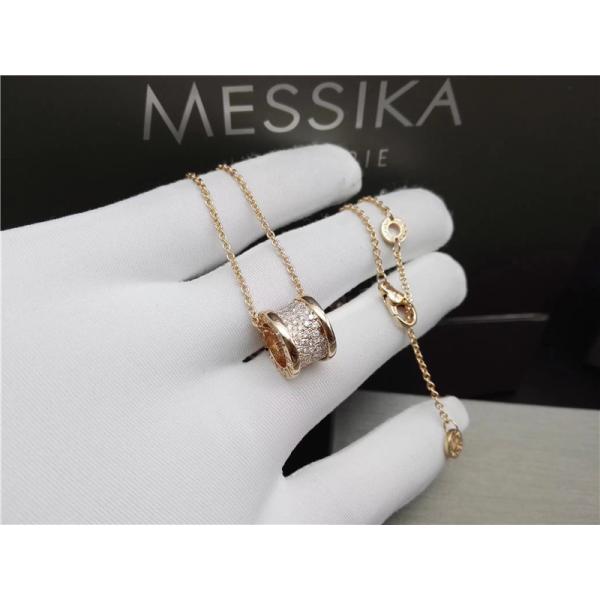 ожерелье b Zero1 ювелирных изделий желтого золота 18K роскошное с небольшими диамантами 100% Handmade