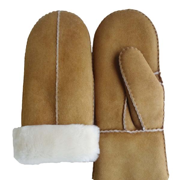 Classic Style Spanish Merino Double Face leather gloves mittens