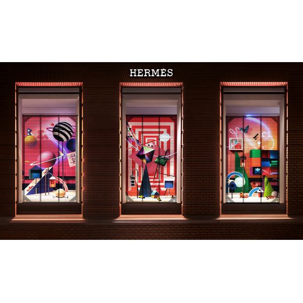 P125 High Quality Outdoor LED Mesh Screen 30mm IP67 Waterproof Commercial Grade For Building Facade
