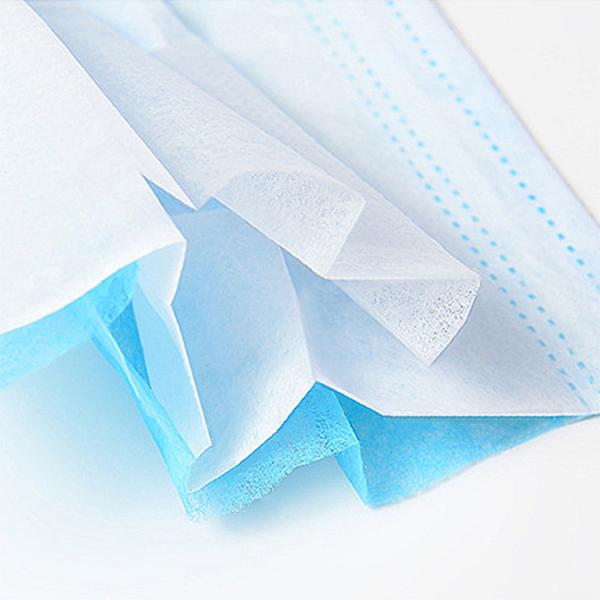 Highly Breathable 3 Ply Disposable Mask , Antibacterial Earloop Face Mask