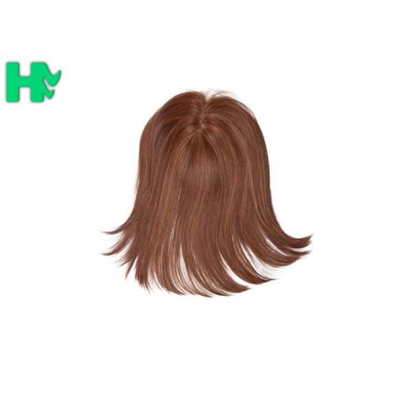 Popular Brown Color Synthetic Front Lace Wigs High Temperature Fiber Straight Hair Wig