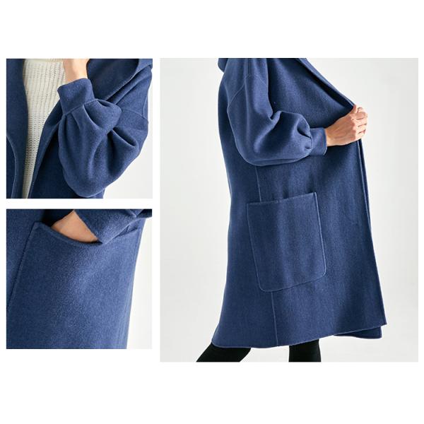 Long Style Women'S Ankle Length Winter Coat With Hood And Big Pocket