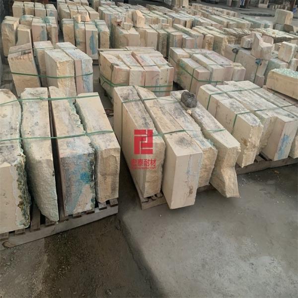 Bloque refractario de horno de vidrio de ladrillo AZS de fusión de metal con refractoría de clase super