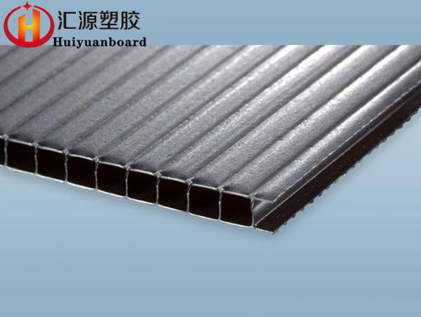Corrosion Resistant Black ESD Corrugated Plastic Sheet 5mm Thickness