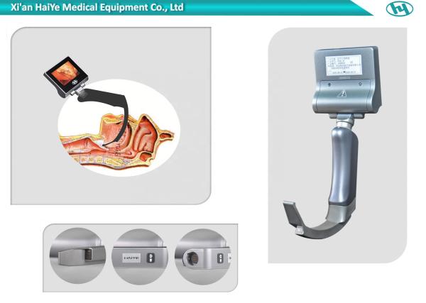 Ambulance ENT Rigid Anesthesia Video Laryngoscope With Difficulty Blade