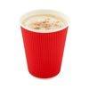 0.64 Ounces Personalized Party Cups , Hot Beverage Cups Ripple Wall Design
