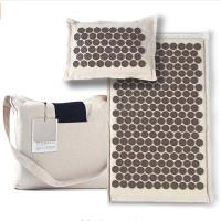 63.5*38.1*2.5cm Gray Massage Acupressure Yoga Mat Stretchable alto com pontos