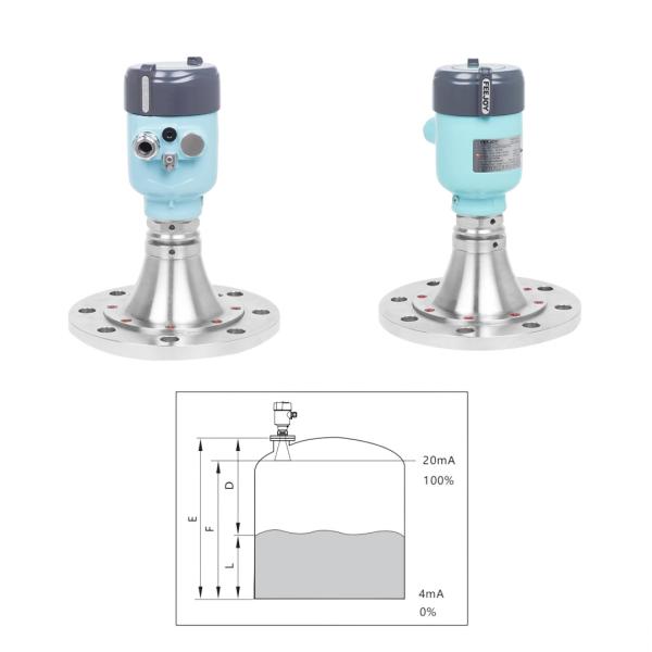 FEEJOY 26G Anticorrosive Lens Type FEEJOY RRF Radar Level Transmitter Of Storage Tanks Level Measurement