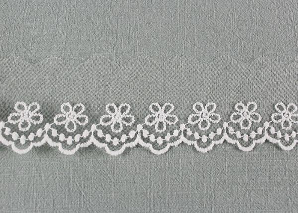 Custom Lace Design Nylon Lace Trim Flower Embroidery Lace Ribbon For Tulle Dress