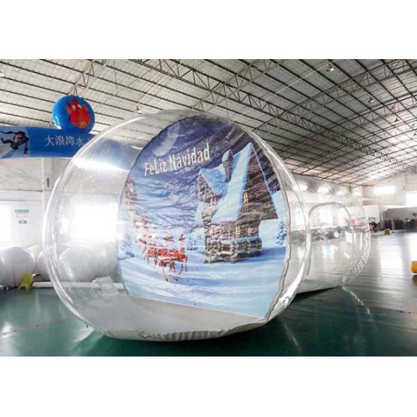 OEM Inflatable Snow Globe with Tunnel for Promotion