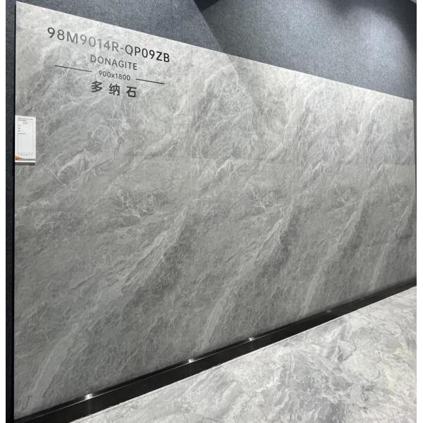 900x1800mm Polished Glazed Porcelain Tile 0.5% W.A Grey