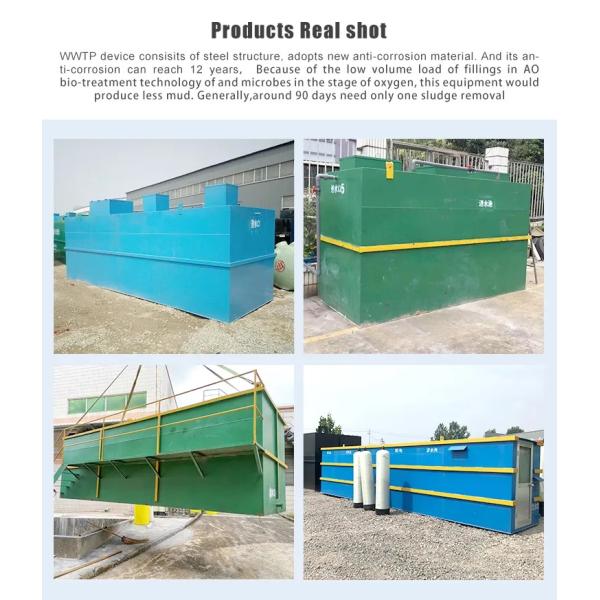 Промышленное оборудование обработки сточных вод, подземный Containerised завод нечистот