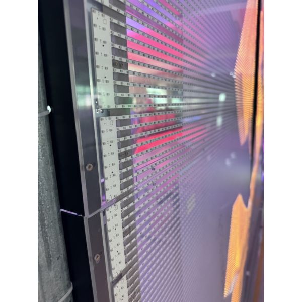 Indoor P16 Ultra-Thin Transparent LED Film Display with 3000Nits Brightness and 1000mm x 64mm Cabinet Size