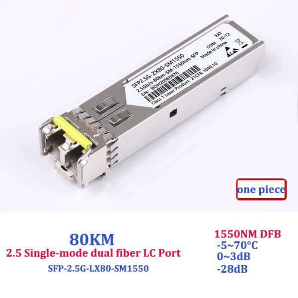 Dual LC Port 2.5G Sfp Transceiver Multi Mode Single Mode Gigabit Sfp Module