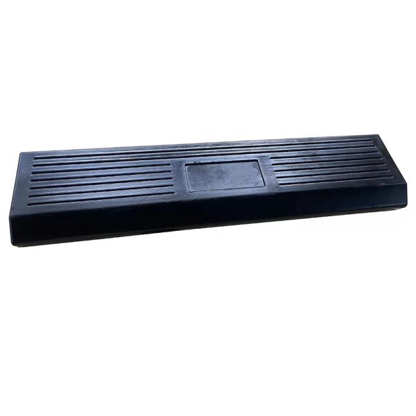 Rubber Squat Wedge Calf Block Ramp 70*16*5cm for Full Motion Squat Exercise in Black
