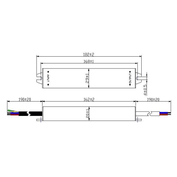 размера электропитания СИД 30W IP67 входной сигнал 170~250VAC водоустойчивого небольшого алюминиевый расквартировывая