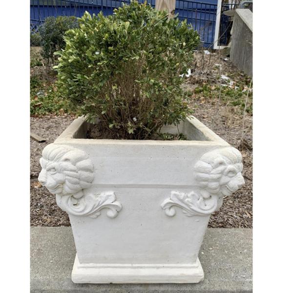 Customized Color Large Stone Garden Pots Hand Carved Marble Flower Planter Sculpture