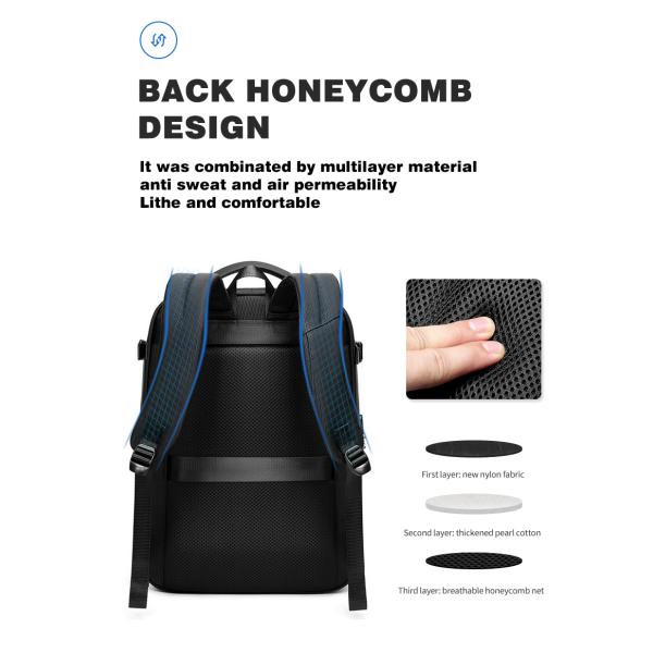 Противопоточный водонепроницаемый ноутбук рюкзак дождепроницаемый ноутбук рюкзак удобный