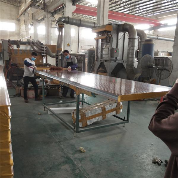75mm fireproof 0.426mm wood grain steel rock wool sandwich wall panel with 60kg density