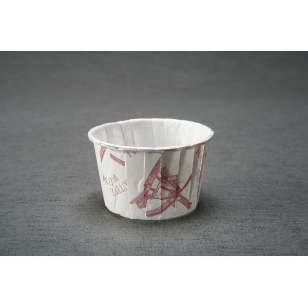 180 Degree Heat Tolerance 44 X 35mm Muffin Cup PET Coated Parchment Muffin Liners